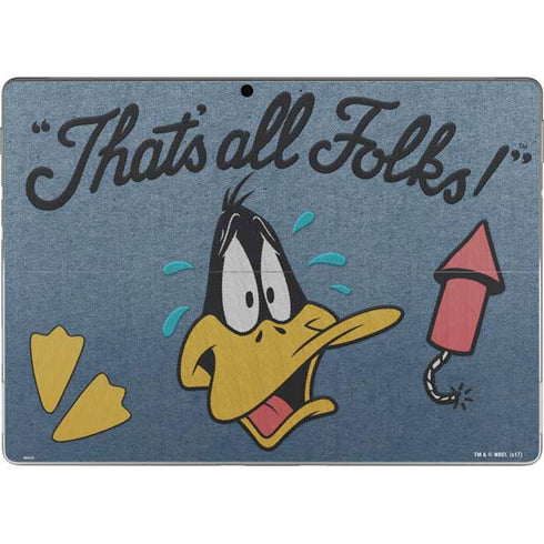 Looney Tunes Daffy Duck Thats All Folks Surface Pro 9 Skin