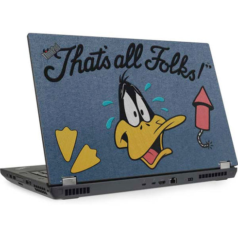 Looney Tunes Daffy Duck Thats All Folks Lenovo ThinkPad Skin