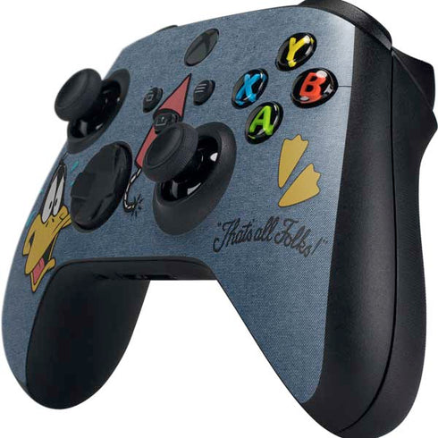 Looney Tunes Daffy Duck Thats All Folks Xbox Series X Controller Skin