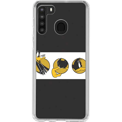 Looney Tunes Daffy Duck Three Circles Galaxy A21 Clear Case