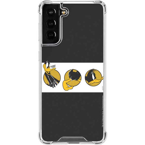 Looney Tunes Daffy Duck Three Circles Galaxy S21 FE Clear Case
