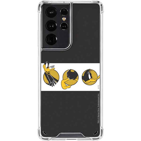 Looney Tunes Daffy Duck Three Circles Galaxy S21 Ultra 5G Clear Case