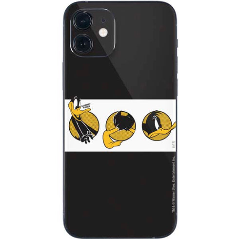 Looney Tunes Daffy Duck Three Circles iPhone 12 Skin