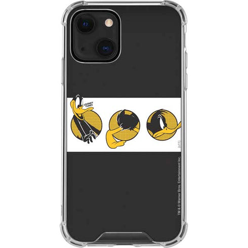 Looney Tunes Daffy Duck Three Circles iPhone 14 Clear Case