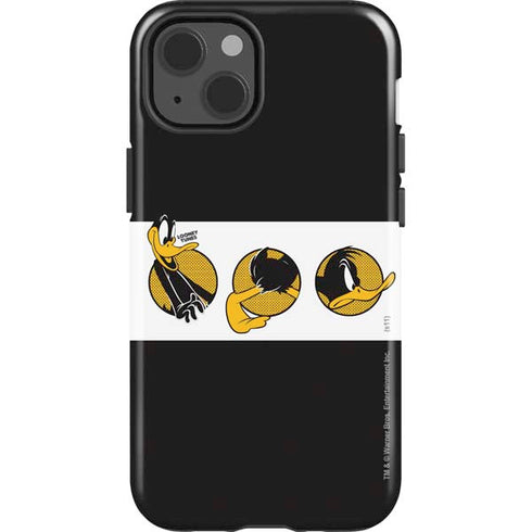 Looney Tunes Daffy Duck Three Circles iPhone 15 Impact Case
