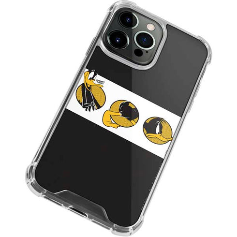 Looney Tunes Daffy Duck Three Circles iPhone 14 Pro Clear Case