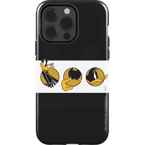 Looney Tunes Daffy Duck Three Circles iPhone 14 Pro Impact Case
