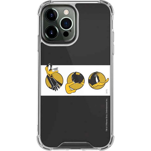 Looney Tunes Daffy Duck Three Circles iPhone 14 Pro Max Clear Case