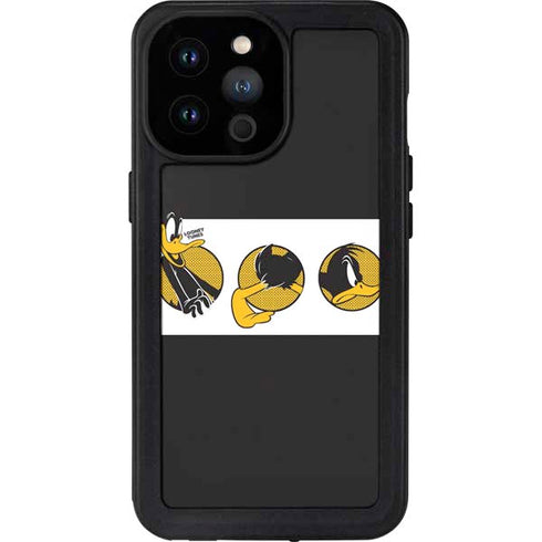 Looney Tunes Daffy Duck Three Circles iPhone 14 Pro Max Waterproof Case