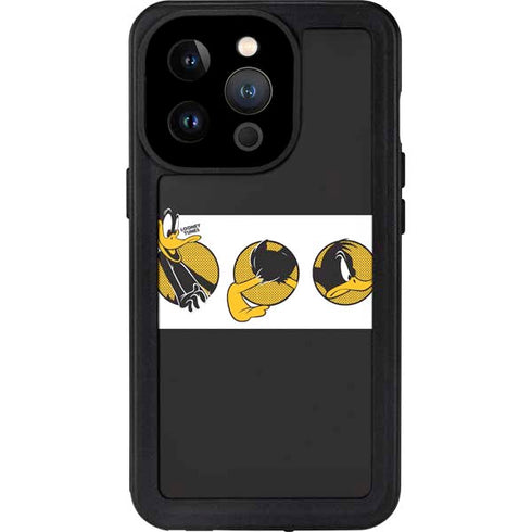 Looney Tunes Daffy Duck Three Circles iPhone 14 Pro Waterproof Case