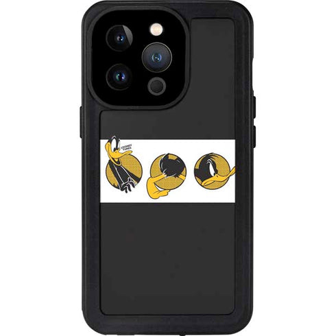 Looney Tunes Daffy Duck Three Circles iPhone 15 Pro Waterproof Case