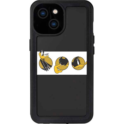 Looney Tunes Daffy Duck Three Circles iPhone 15 Waterproof Case