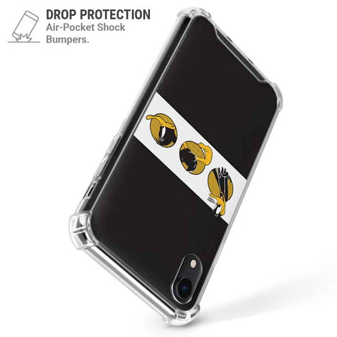 Looney Tunes Daffy Duck Three Circles iPhone XR Clear Case