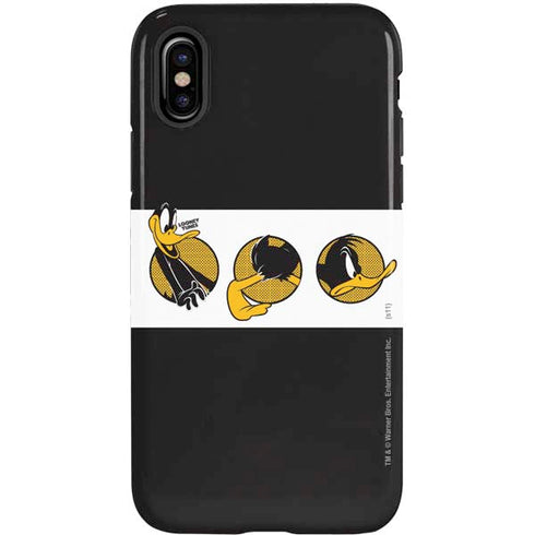 Looney Tunes Daffy Duck Three Circles iPhone XS Pro Case