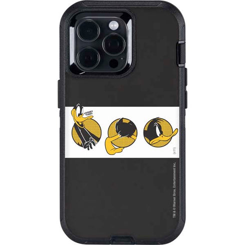 Looney Tunes Daffy Duck Three Circles Otterbox Defender iPhone Skin