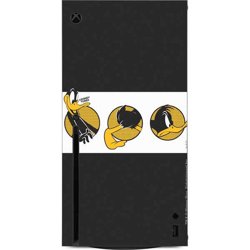 Looney Tunes Daffy Duck Three Circles Xbox Series X Console Skin