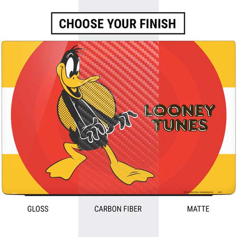 Looney Tunes Daffy Duck Yellow Stripes Dell Vostro Skin
