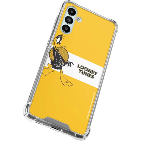 Looney Tunes Daffy Duck Yellow Stripes Galaxy A13 5G Clear Case
