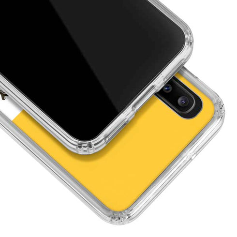 Looney Tunes Daffy Duck Yellow Stripes Galaxy A30 Clear Case