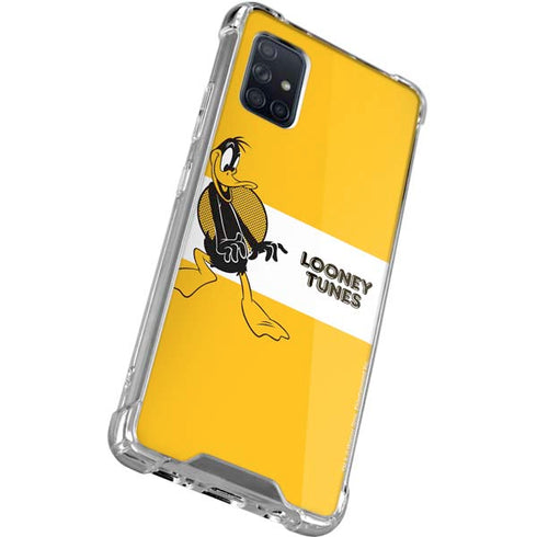 Looney Tunes Daffy Duck Yellow Stripes Galaxy A51 5G Clear Case