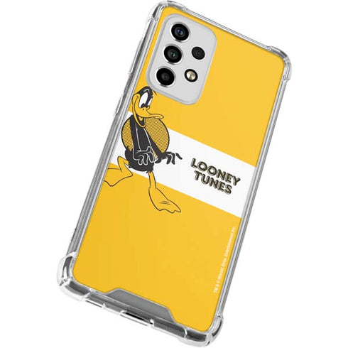 Looney Tunes Daffy Duck Yellow Stripes Galaxy A53 5G Clear Case