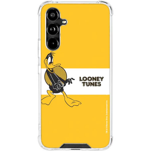 Looney Tunes Daffy Duck Yellow Stripes Galaxy A54 5G Clear Case