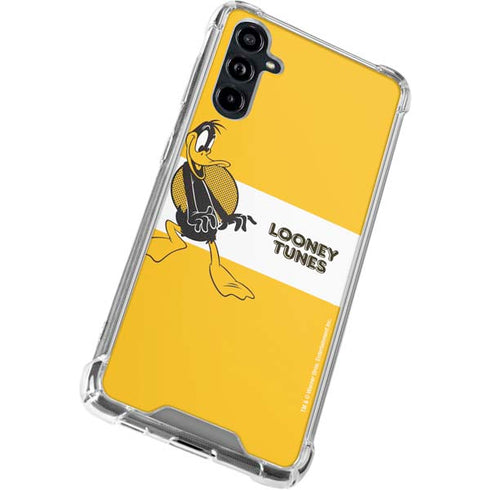 Looney Tunes Daffy Duck Yellow Stripes Galaxy A54 5G Clear Case