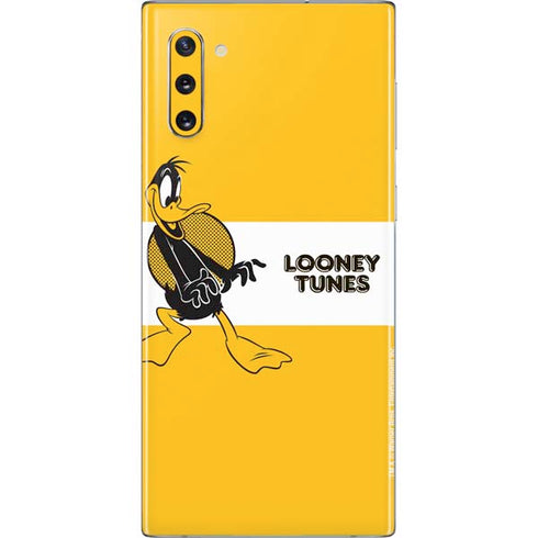 Looney Tunes Daffy Duck Yellow Stripes Galaxy Note 10 Skin