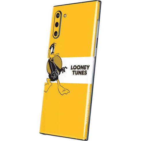 Looney Tunes Daffy Duck Yellow Stripes Galaxy Note 10 Skin