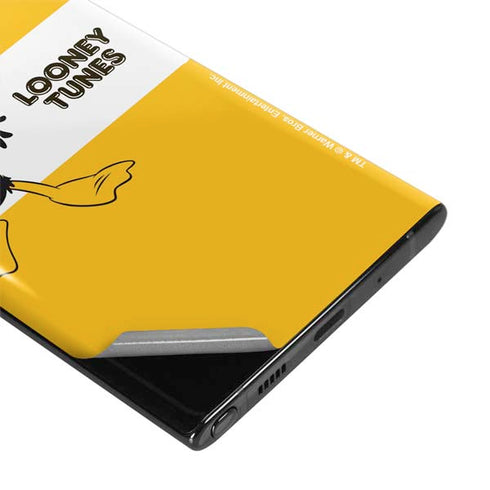 Looney Tunes Daffy Duck Yellow Stripes Galaxy Note 10 Skin