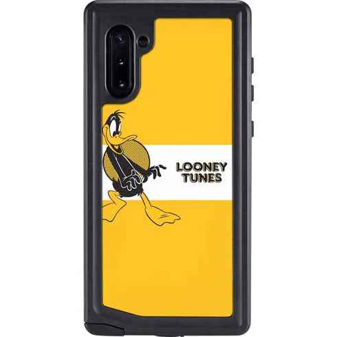 Looney Tunes Daffy Duck Yellow Stripes Galaxy Note 10 Waterproof Case