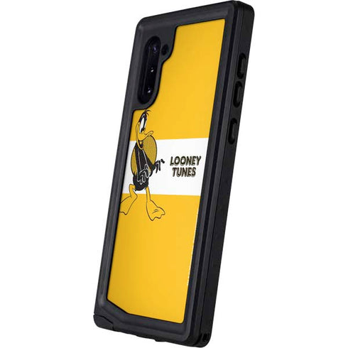 Looney Tunes Daffy Duck Yellow Stripes Galaxy Note 10 Waterproof Case