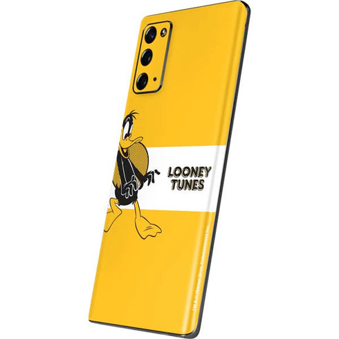 Looney Tunes Daffy Duck Yellow Stripes Galaxy Note20 5G Skin