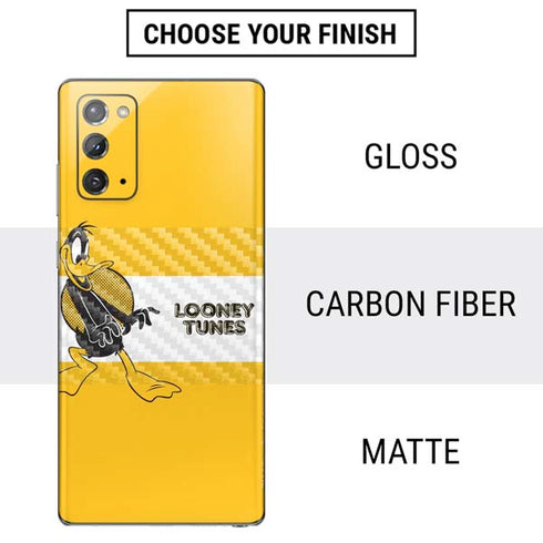 Looney Tunes Daffy Duck Yellow Stripes Galaxy Note20 5G Skin