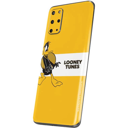 Looney Tunes Daffy Duck Yellow Stripes Galaxy S20 Plus Skin