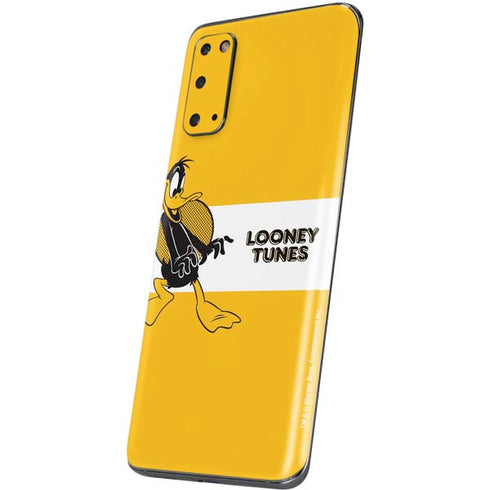 Looney Tunes Daffy Duck Yellow Stripes Galaxy S20 Skin