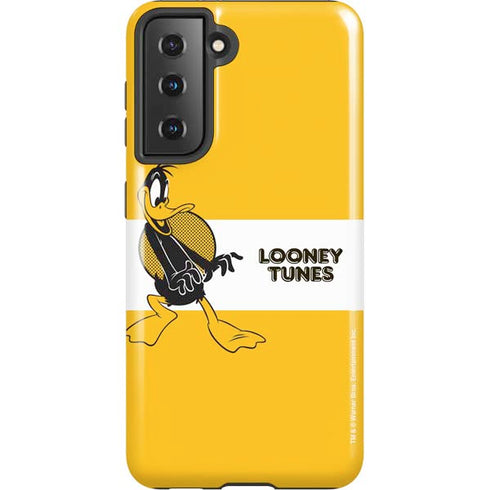 Looney Tunes Daffy Duck Yellow Stripes Galaxy S21 5G Pro Case