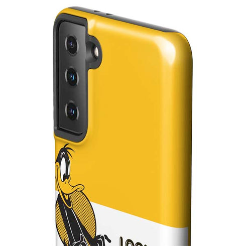 Looney Tunes Daffy Duck Yellow Stripes Galaxy S21 FE Pro Case