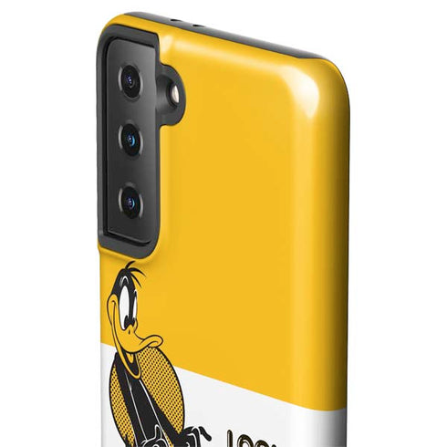 Looney Tunes Daffy Duck Yellow Stripes Galaxy S21 Plus 5G Pro Case