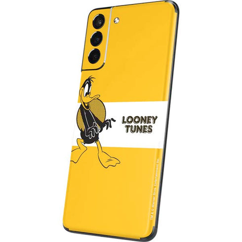 Looney Tunes Daffy Duck Yellow Stripes Galaxy S21 Plus 5G Skin