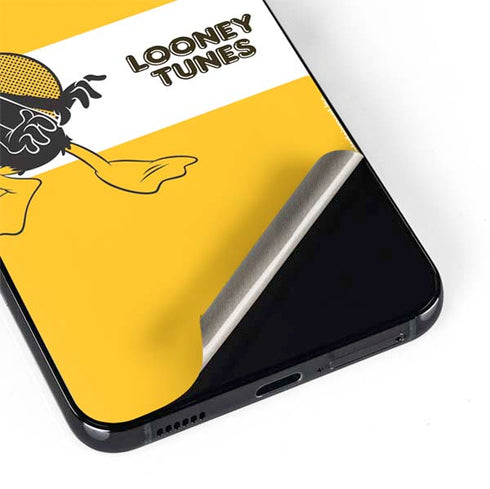 Looney Tunes Daffy Duck Yellow Stripes Galaxy S22 Plus Skin