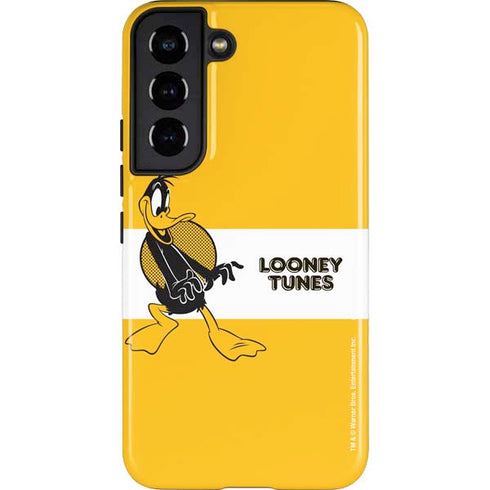 Looney Tunes Daffy Duck Yellow Stripes Galaxy S22 Pro Case