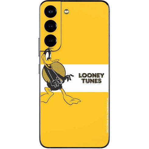 Looney Tunes Daffy Duck Yellow Stripes Galaxy S22 Skin
