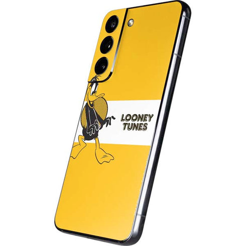 Looney Tunes Daffy Duck Yellow Stripes Galaxy S22 Skin