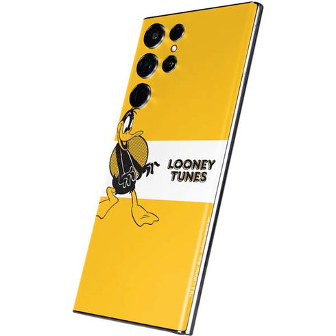 Looney Tunes Daffy Duck Yellow Stripes Galaxy S22 Ultra Skin