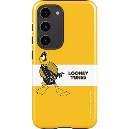 Looney Tunes Daffy Duck Yellow Stripes Galaxy S23 Pro Case