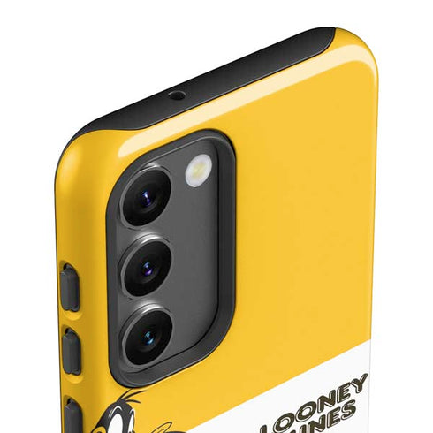 Looney Tunes Daffy Duck Yellow Stripes Galaxy S23 Pro Case