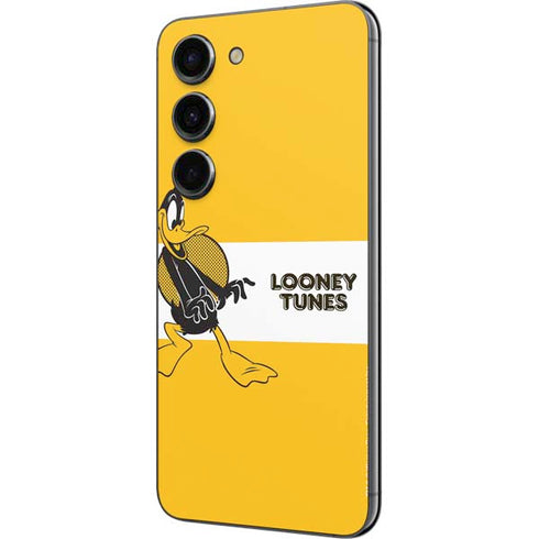 Looney Tunes Daffy Duck Yellow Stripes Galaxy S23 Skin