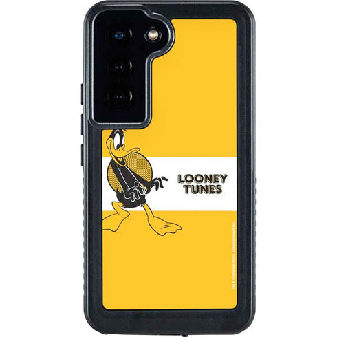 Looney Tunes Daffy Duck Yellow Stripes Galaxy S23 Waterproof Case
