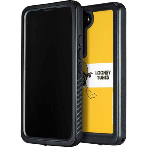 Looney Tunes Daffy Duck Yellow Stripes Galaxy S23 Waterproof Case
